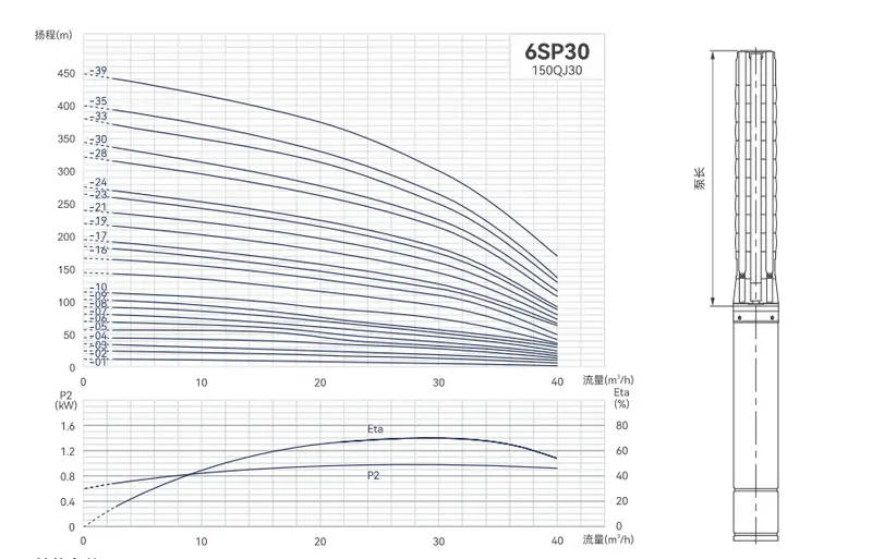 6SP30 Innovation Garden And Farm Irrigation Factory Price DC Motor with SGS Submersible Water Pump